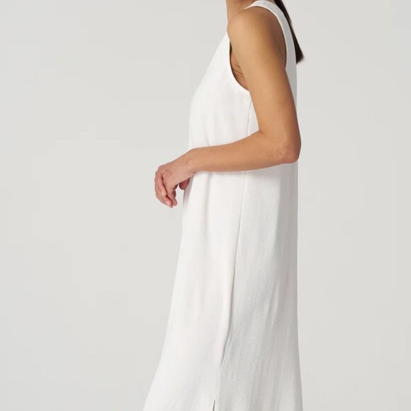 Franne Golde Ivory Santorini V-neck Maxi Dress, Ivory, XXL, NWT - Picture 3 of 7